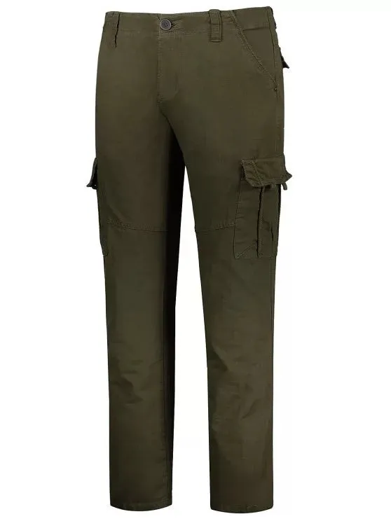 Trendy Flap Pockets Zip Fly Straight Cargo Pants