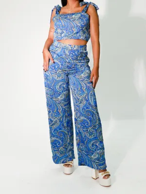 vibrant top and pants set