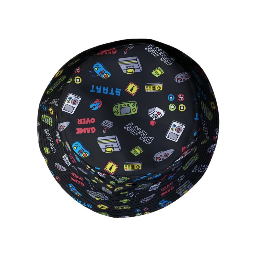 Video Gamer Black Video Game Bucket Hat