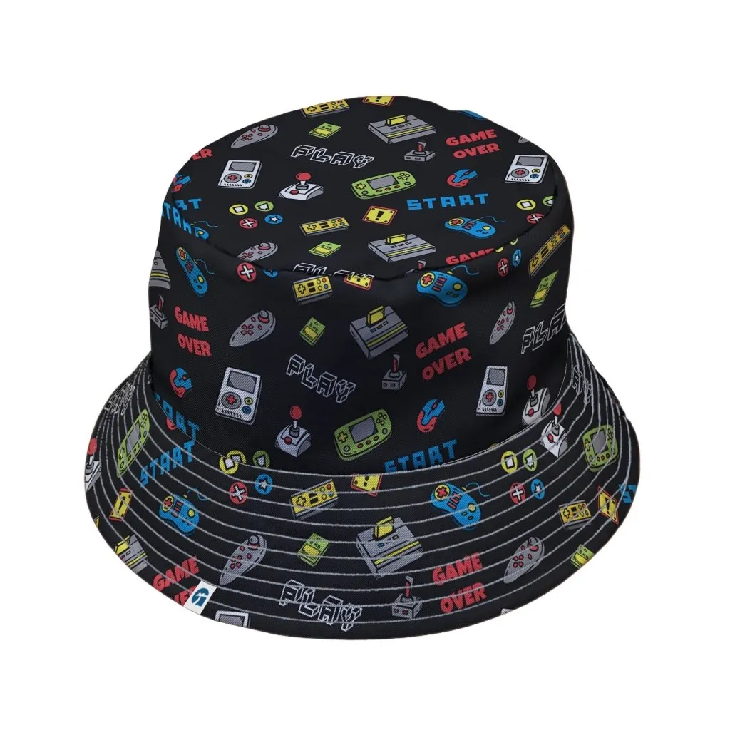 Video Gamer Black Video Game Bucket Hat