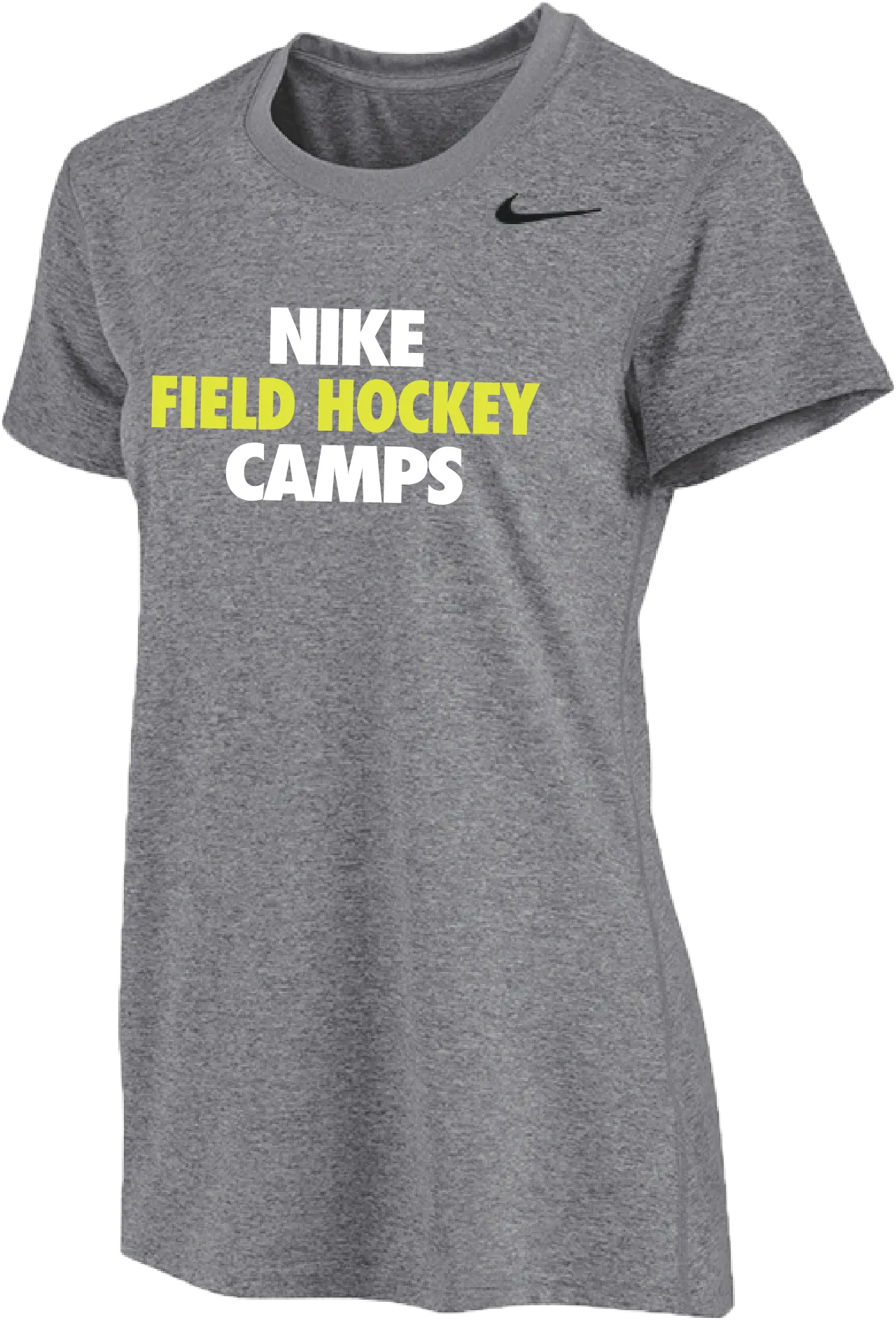 Womens Nike Field Hockey Camps Short Sleeve Dri-Fit Tee - Carbon Heather