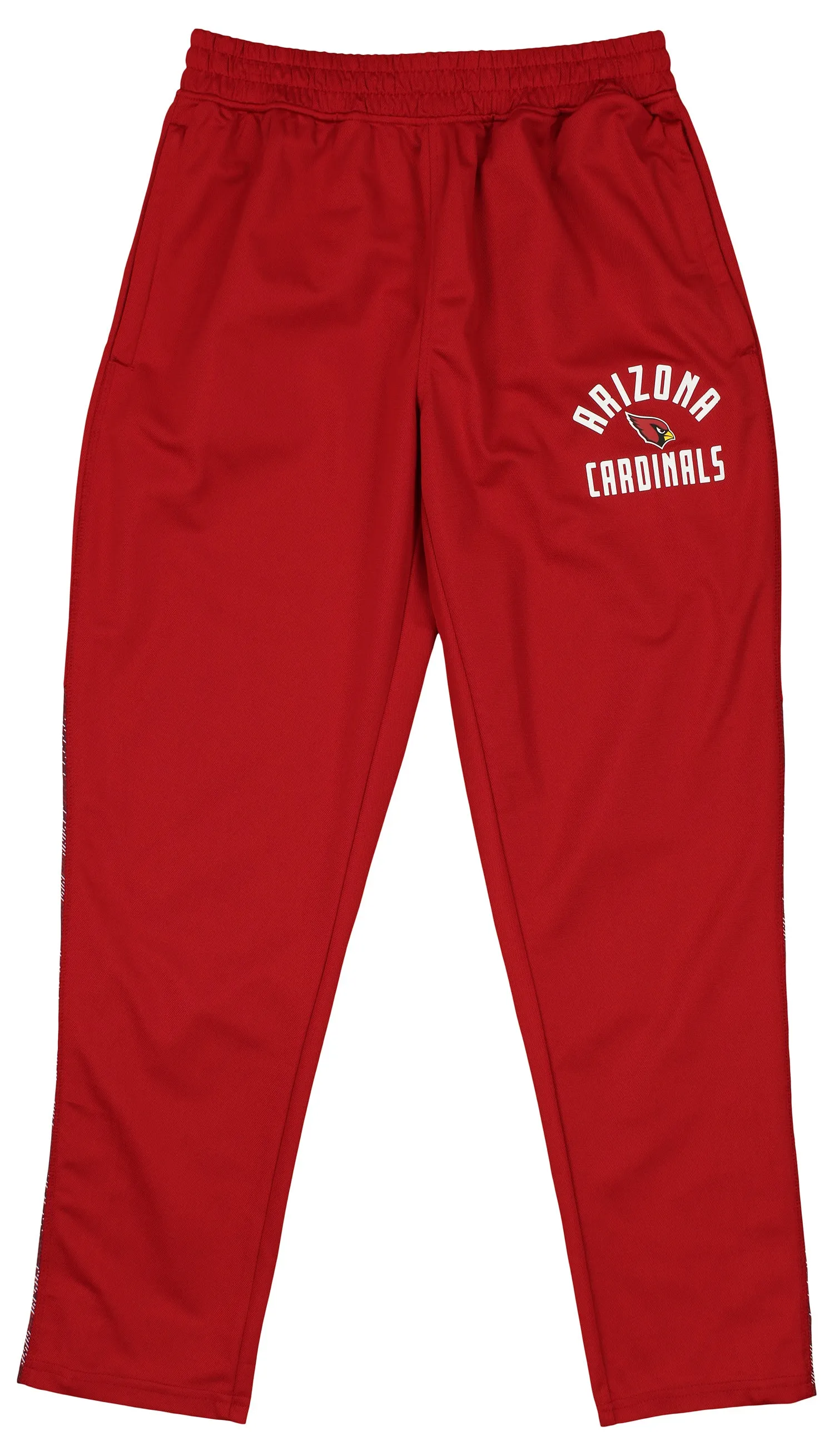 Zubaz NFL Men's Arizona Cardinals Viper Accent Elevated Jacquard Track Pants