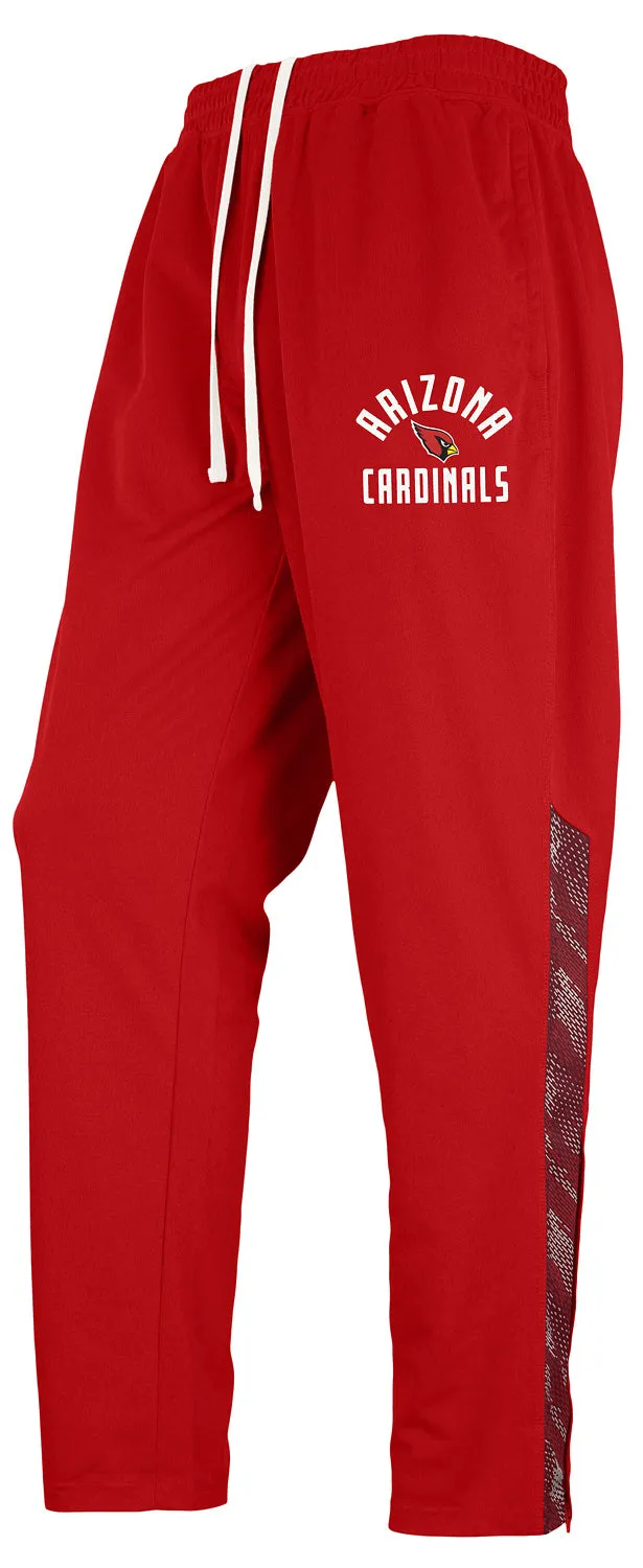 Zubaz NFL Men's Arizona Cardinals Viper Accent Elevated Jacquard Track Pants